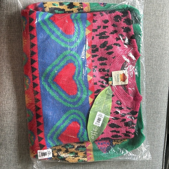 Farm Rio GRAPHIC ELEMENTS AINIKA SWEATER multicolored size M - Picture 6 of 11